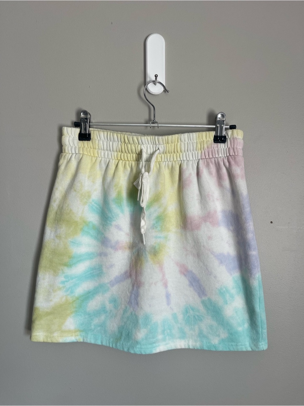 AEROPOSTALE Pastel Tie-Dye Fleece Mini Skirt Sz S